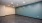 empty room with blue wall